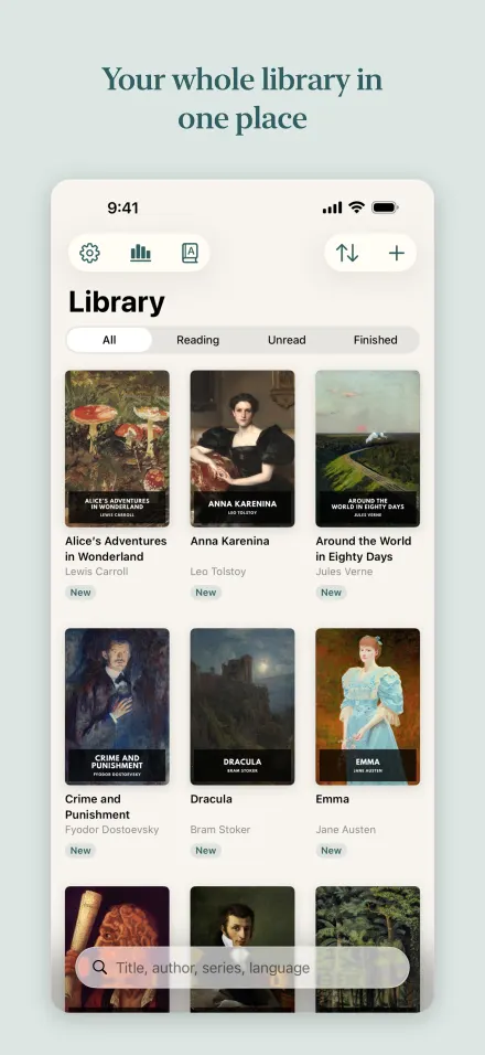 Your whole library in one place