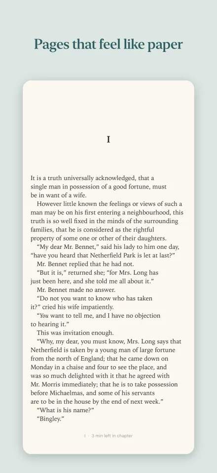 Pages that feel like paper